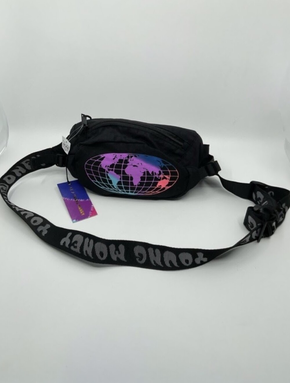 AE x Young Money Graphic Sling Bag Belt Bag Fanny Pack Black Multi NWT